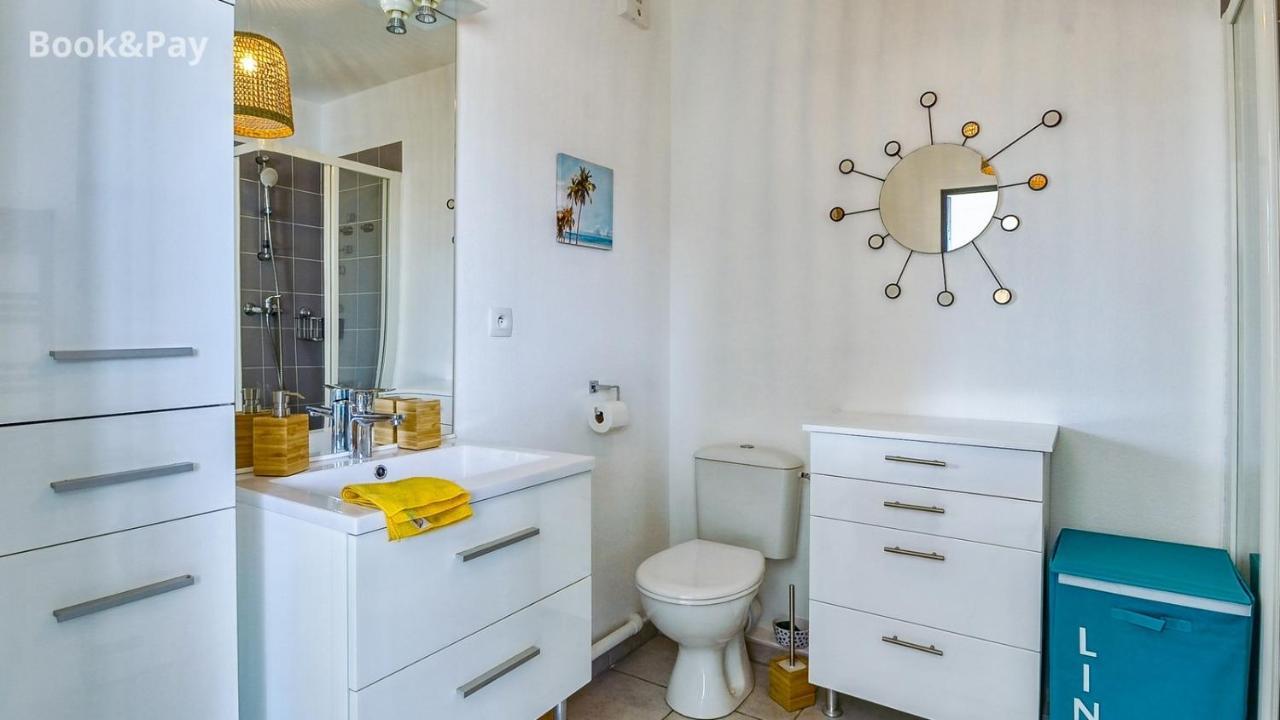 Les Alouettes Studio Avec Terrasse, Garage Et Piscine La Ciotat Exteriör bild