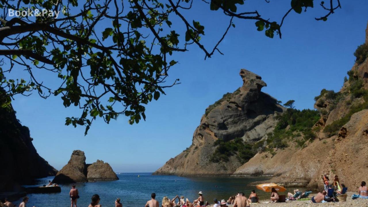 Les Alouettes Studio Avec Terrasse, Garage Et Piscine La Ciotat Exteriör bild