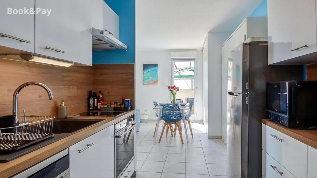 Les Alouettes Studio Avec Terrasse, Garage Et Piscine La Ciotat Exteriör bild
